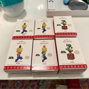 Hallmark Keepsake 3 Super Mario Bros ornaments